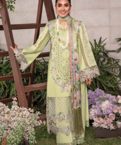 rang rasiya D-10 GEETI Premium Embroidered Lawn 3Pc Suit Collection 2024