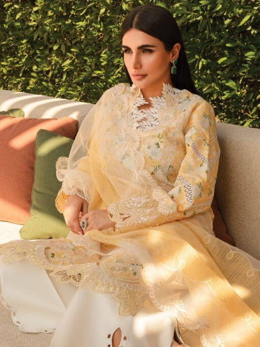 Rang Rasiya D-08 Ariana Carnation Embroidered Lawn 3Pc Suit Collection 2024