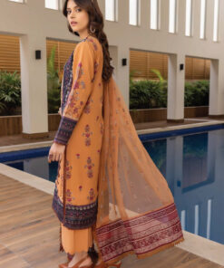 Humdum D-10 Embroidered Lawn 3Pc Suit Collection 2024