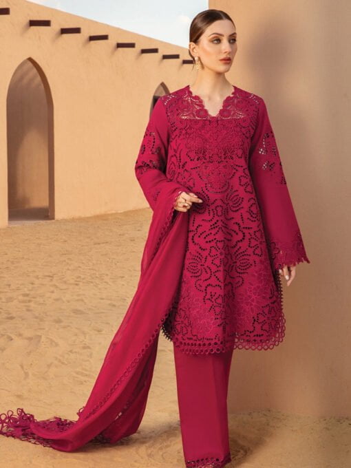 Rang Rasiya D-10 Rameen Premium Embroidered Lawn 3Pc Suit Collection 2024