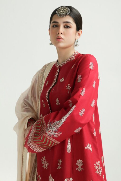 Zara Shahjahan D-14A MYRA Embroidered Luxury Lawn 3Pc Suit Collection 2024