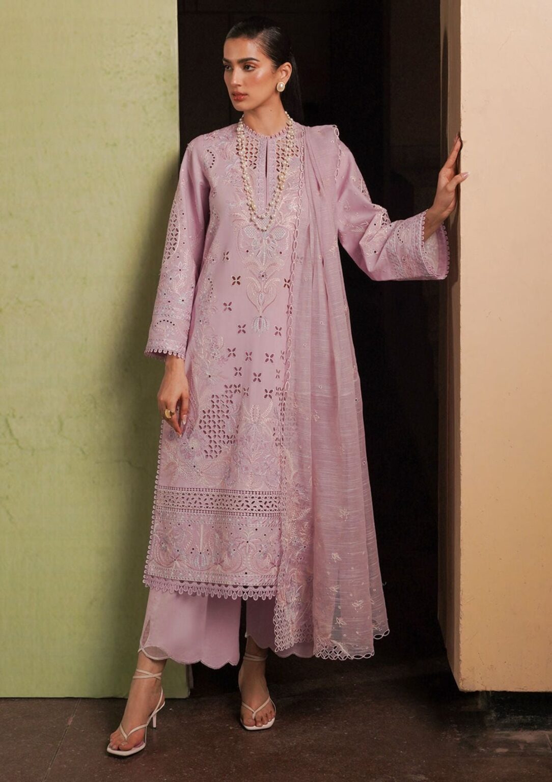 Afrozeh Acf 10 Thistle Chikankari Lawn Collection