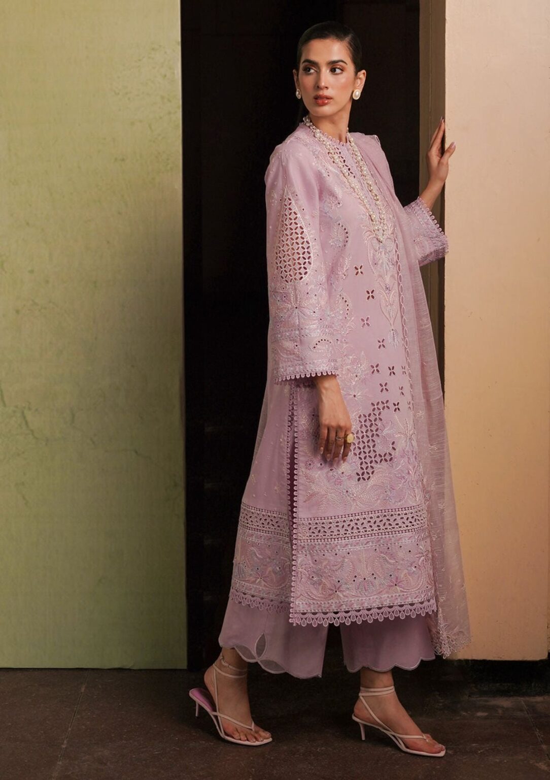 Afrozeh Acf 10 Thistle Chikankari Lawn Collection