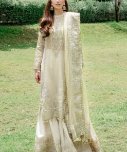Saad Shaikh Fleurie - IVORY BREEZE Fleurie Luxury Embroidered Organza Suit Collection 2024