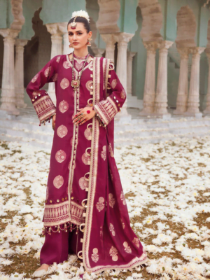 Gul Ahmed Jd-32026 Premium Embroidered Jacquard Collection 2024