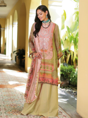 Gul Ahmed LE-32013 Premium Embroidered Chiffon 3Pc Collection 2024