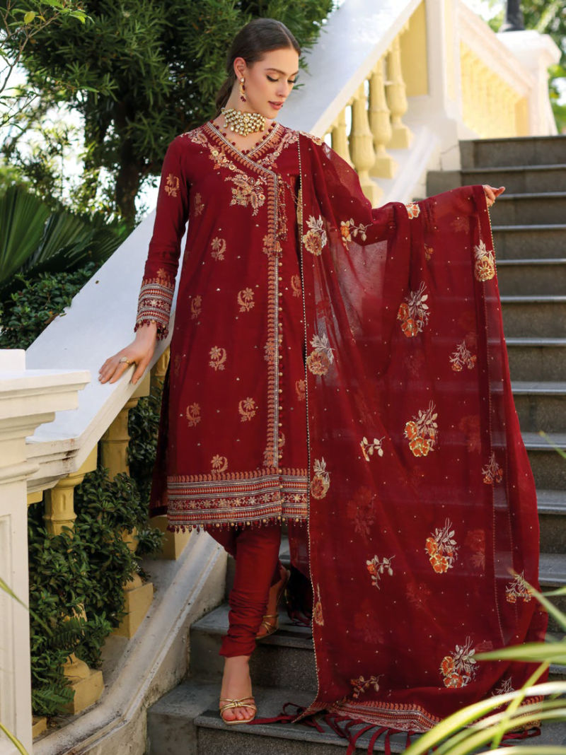 Gul Ahmed Le-42026 Premium Embroidered Jacquard 3Pc Collection 2024