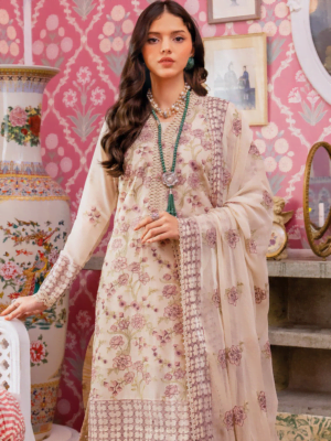 Gul Ahmed Lsv-42005 Premium Embroidered Swiss Voile Collection 2024