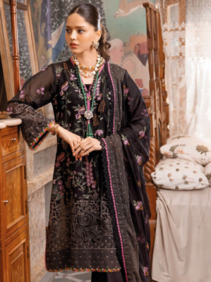 Gul Ahmed Lsv-42018 Premium Embroidered Swiss Voile Collection 2024