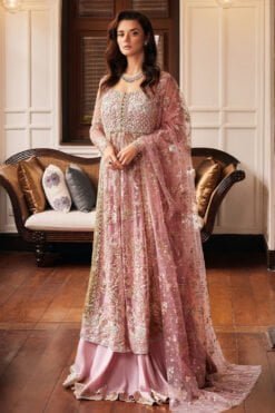 Best of Mushq BOM-04 Luster Mushq Embroidered Net 3Pc Collection 2024