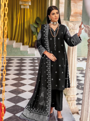 Gul Ahmed Mj-42002 Premium Embroidered Jacquard Collection 2024