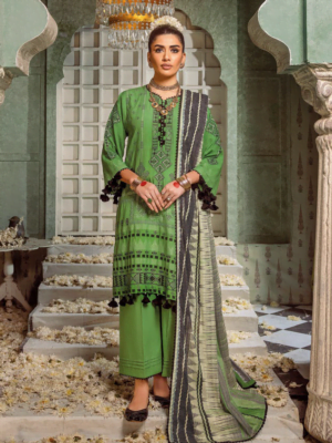 Gul Ahmed Mj-42004 Premium Embroidered Jacquard Collection 2024