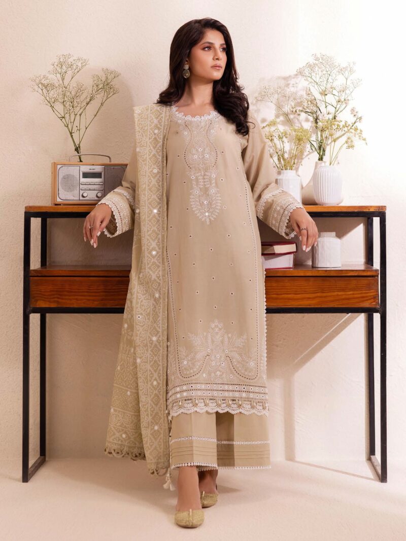 Gul Ahmed Pc-42018 Embroidered Lawn 3Pc Suit Collection 2024