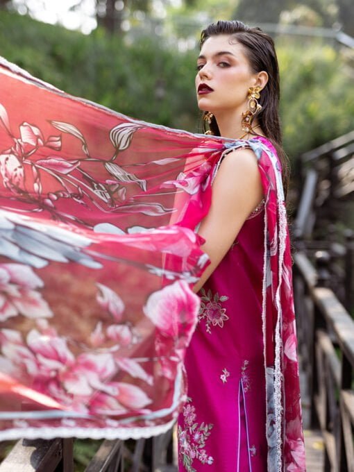 Roheenaz Dahlia RNZ-07B Camellia Embroidered Lawn 3Pc Suit Collection 2024