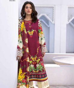Roheenaz Leya RNZ-09A Driftwood Delight Printed Lawn 3Pc Suit Collection 2024