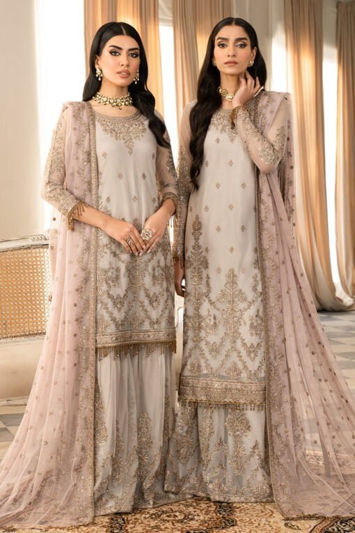 Zarif Afsanah ZAF 06 NAFEES Luxury Embroidered Net 3Pc Collection 2024
