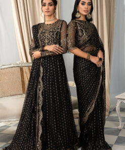 Zarif Afsanah ZAF 02 MUSKAAN Luxury Embroidered Net 3Pc Collection 2024