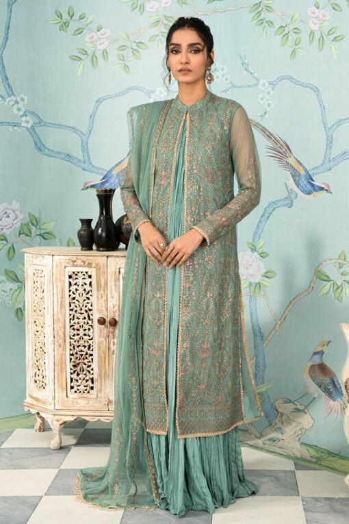 Zarif Afsanah Zaf 11 Abshaar Luxury Embroidered Net 3Pc Collection 2024