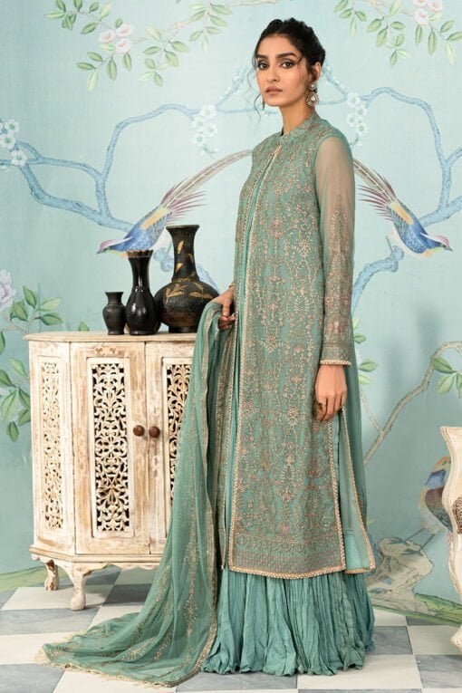 Zarif Afsanah Zaf 11 Abshaar Luxury Embroidered Net 3Pc Collection 2024