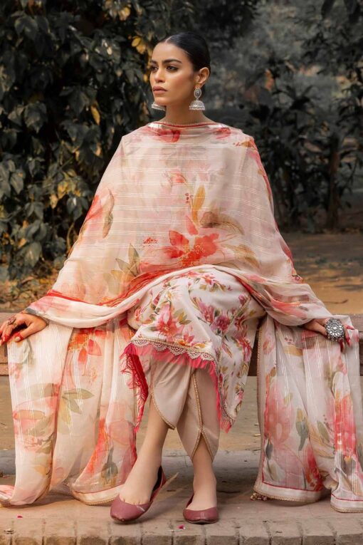 Gul Ahmed Sp-42010 Printed Lawn 3Pc Suit Collection 2024