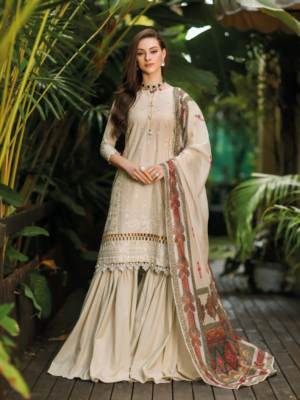 Gul Ahmed Ssm-42011 Premium Embroidered Lawn Collection 2024