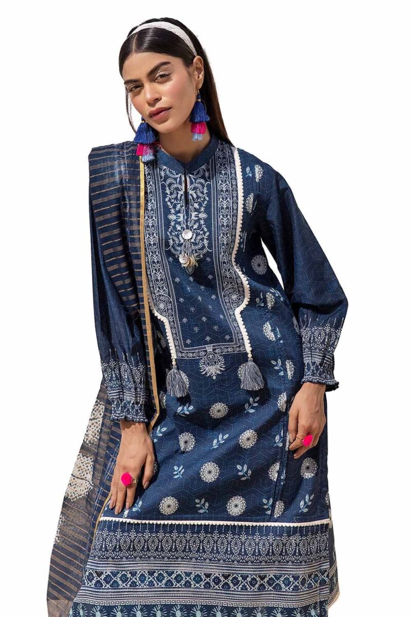 Gul Ahmed ST-42001 Printed Lawn 3Pc Suit Collection 2024