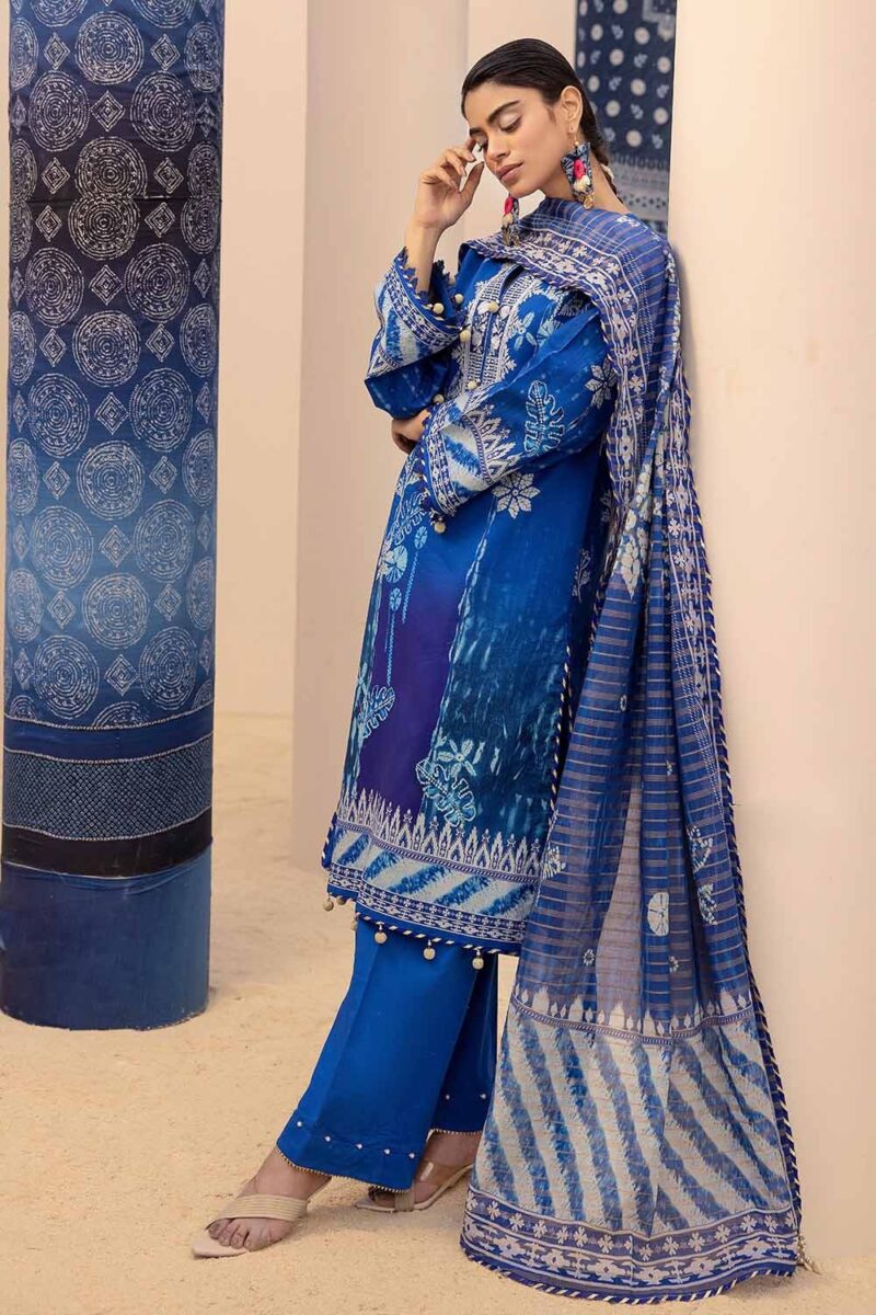 Gul Ahmed ST-42002 Embroidered Lawn 3Pc Suit Collection 2024