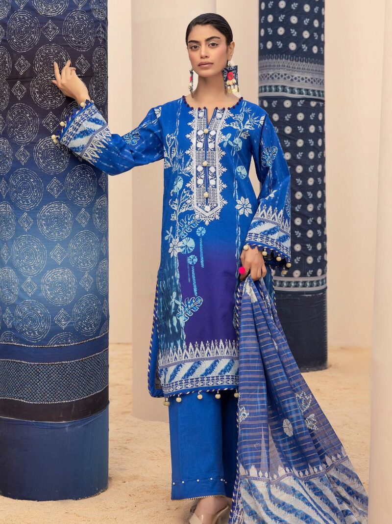 Gul Ahmed St-42002 Embroidered Lawn 3Pc Suit Collection 2024