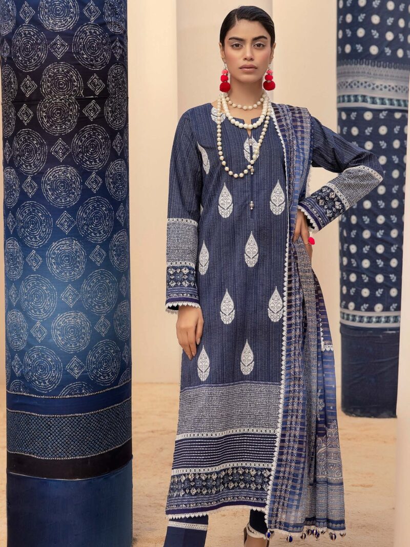 Gul Ahmed ST-42007 Embroidered Lawn 3Pc Suit Collection 2024