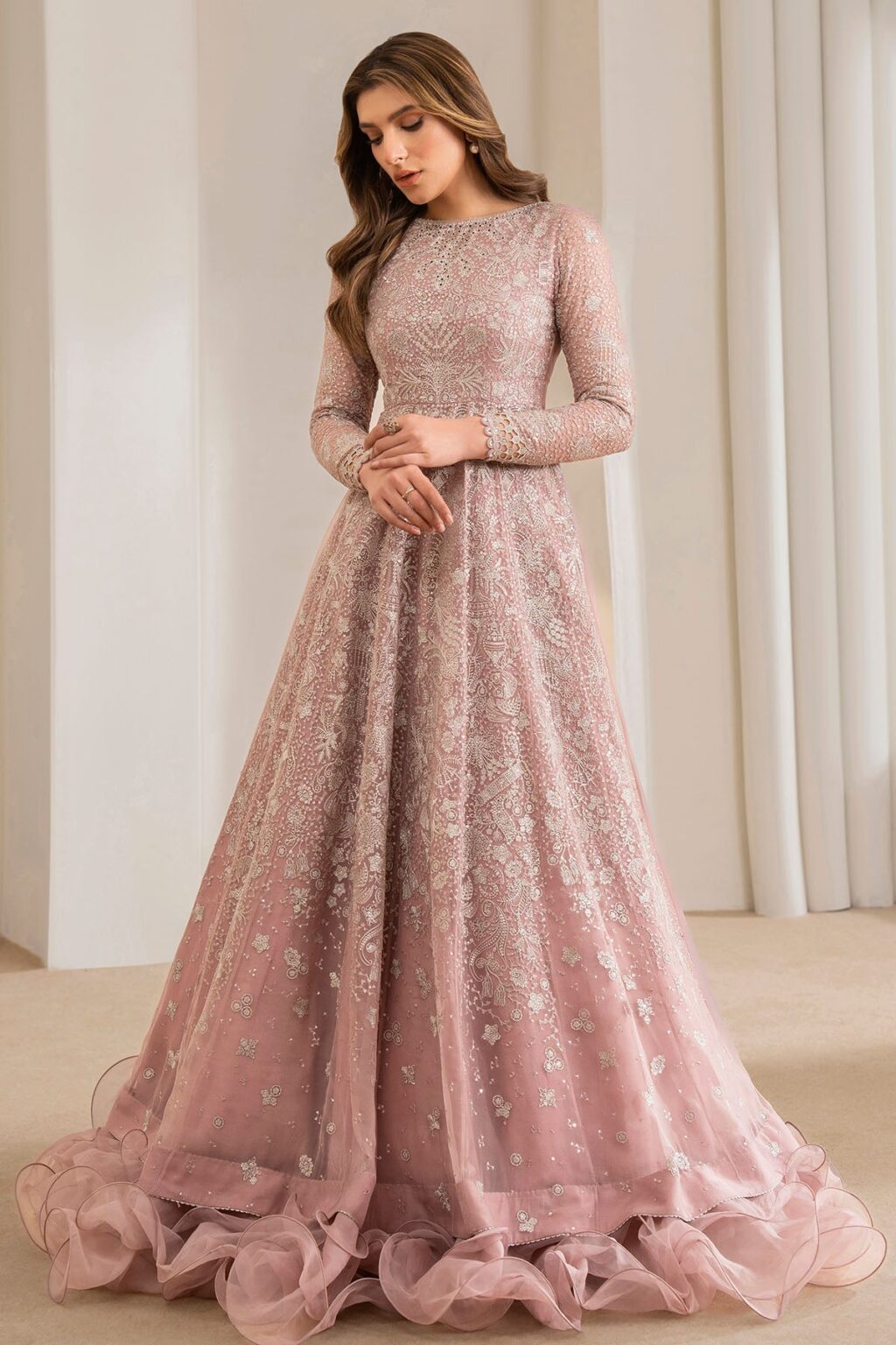 Jazmin Uc-3024 Formal Embroidered Chiffon 3Pc Collection 2024