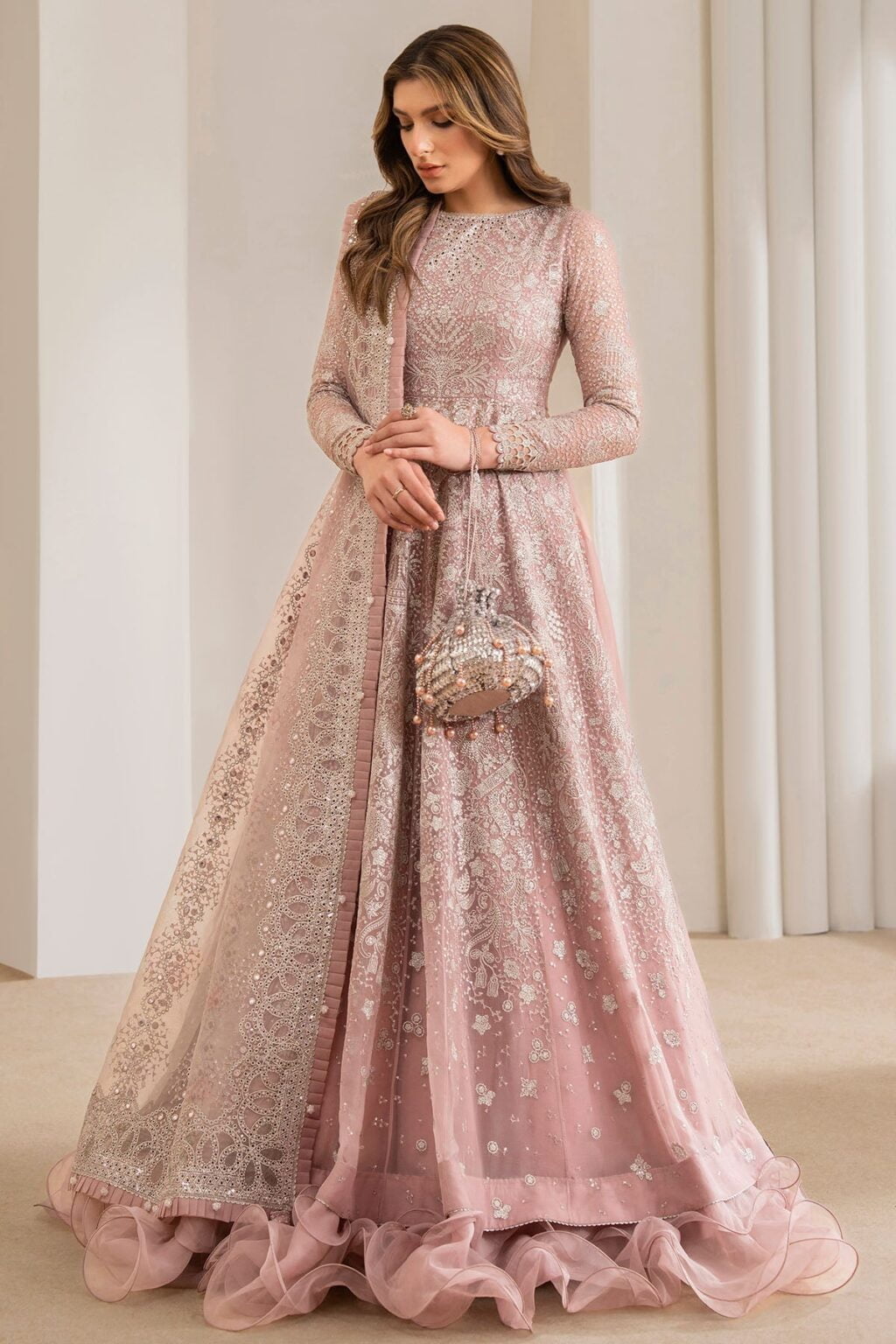 Jazmin Uc-3024 Formal Embroidered Chiffon 3Pc Collection 2024