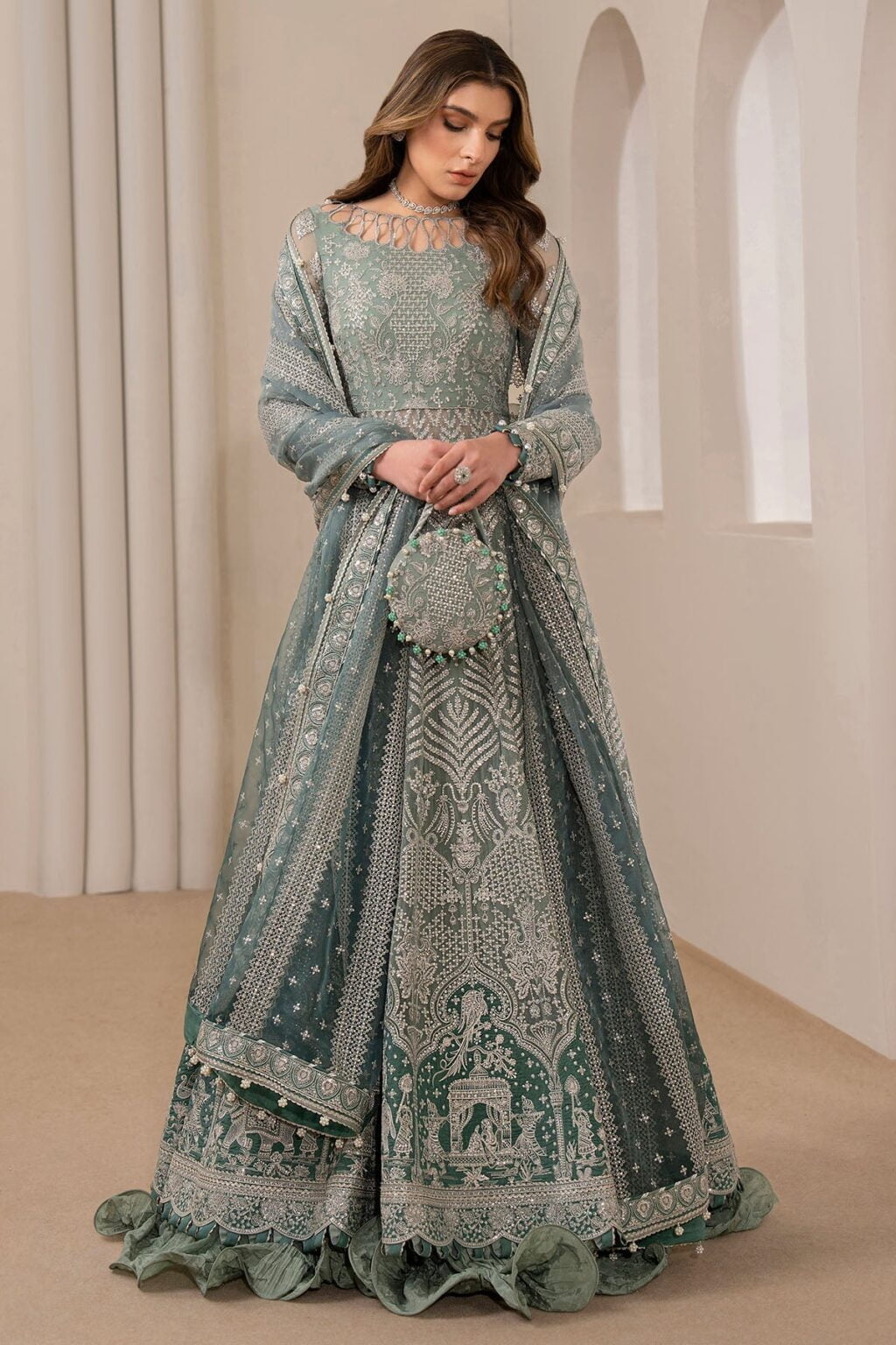 Jazmin Uc-3026 Formal Embroidered Chiffon 3Pc Collection 2024