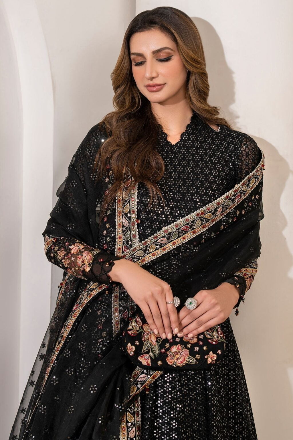 Jazmin Uc-3029 Formal Embroidered Chiffon 3Pc Collection 2024
