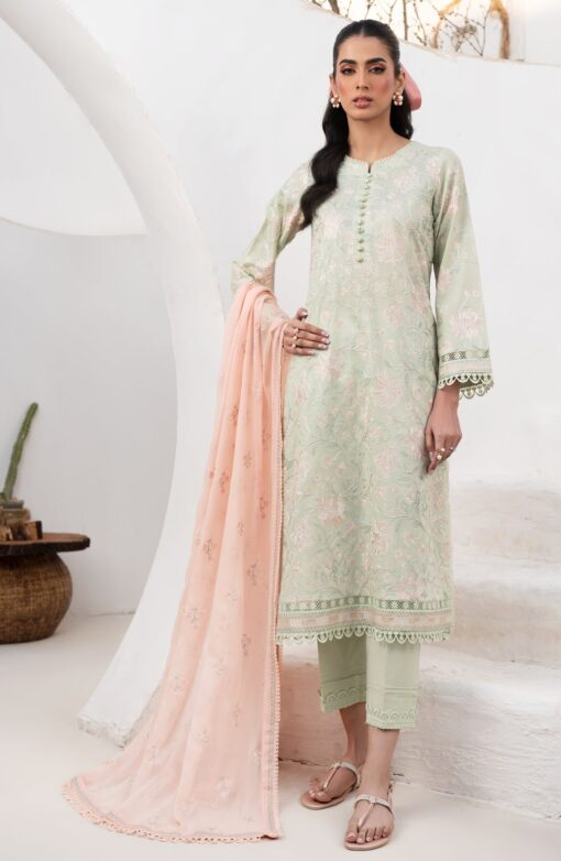 Zarif Zl-03 Sephora Eid Embroidered Lawn 3Pc Suit Collection 2024