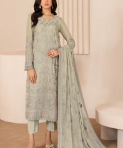 Zarif Thread Works ZL-04 AFSA Works Embroidered Chiffon 3Pc Collection 2024
