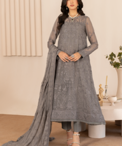 Zarif Thread Works ZL-05 AYMAH Works Embroidered Chiffon 3Pc Collection 2024