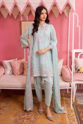 Gul Ahmed Lsv-42001 Premium Embroidered Swiss Voile Collection 2024