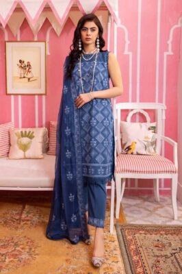 Gul Ahmed Lsv-42006 Premium Embroidered Swiss Voile Collection 2024