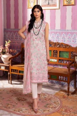 Gul Ahmed Lsv-42011 Premium Embroidered Swiss Voile Collection 2024