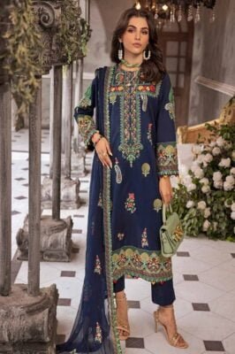 Gul Ahmed Pm-42028 Premium Embroidered Lawn Collection 2024