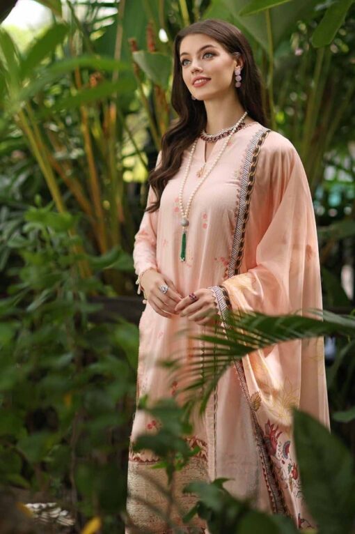 Gul Ahmed Ssm-42003 Premium Embroidered Lawn 3Pc Suit Collection 2024