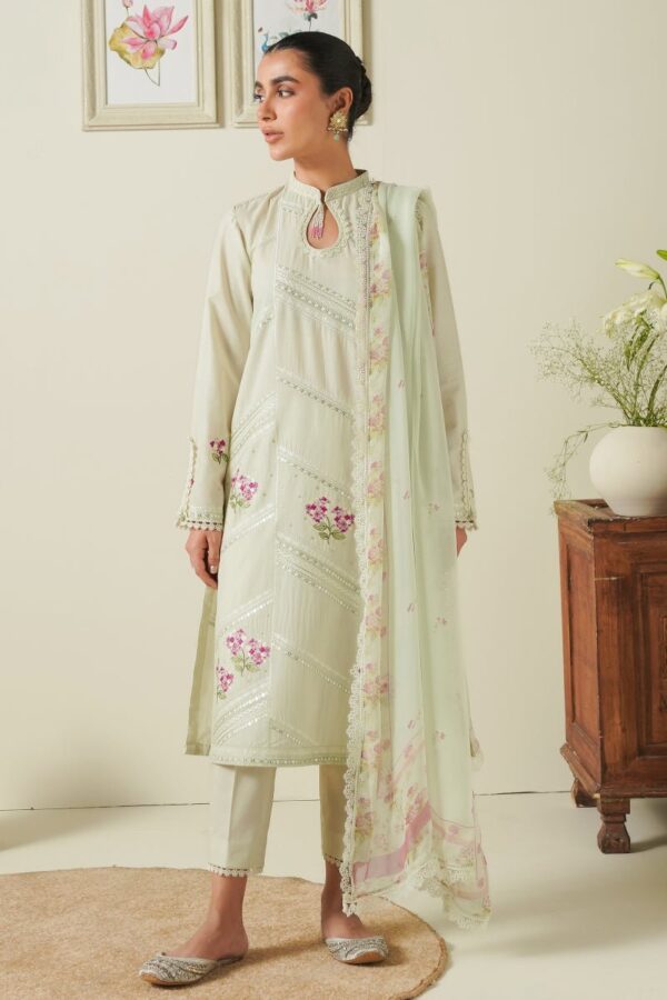 Cross Stitch Pastel Bloom 3 Piece Embroidered Lawn Suit