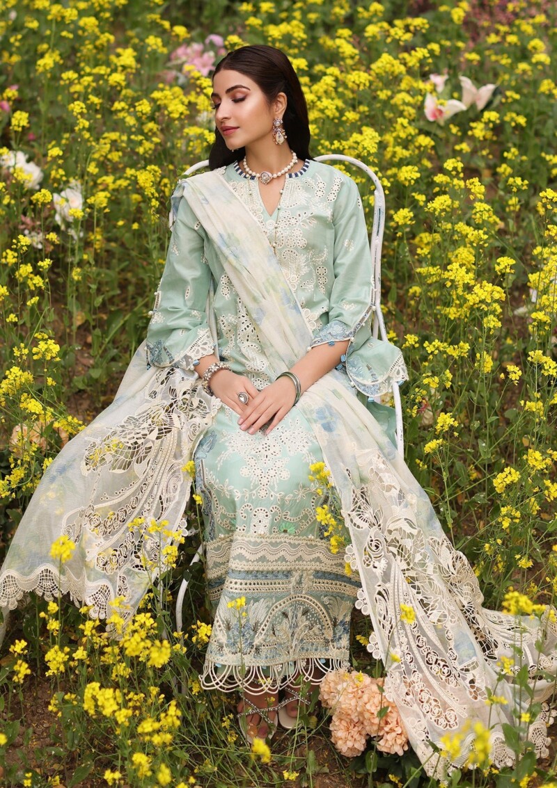 Kahf Festive KFL24 01 Tabir Lawn Collection 24