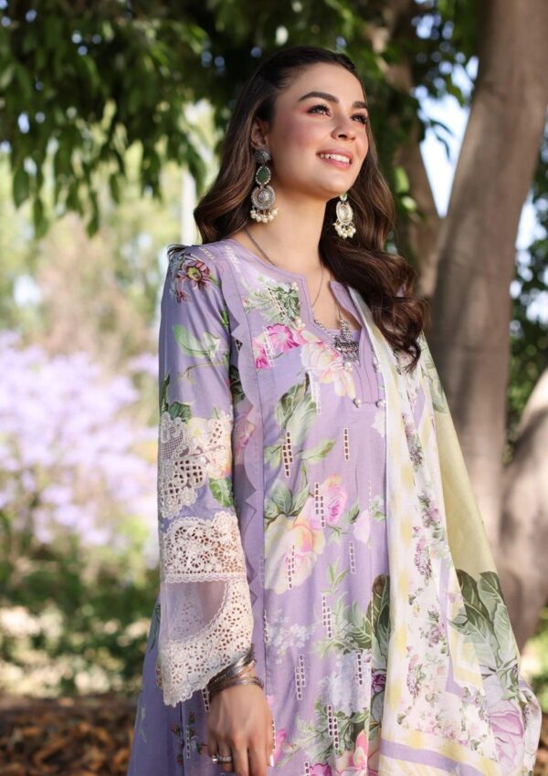 Elaf Eck 03A Lilac La Amour Print Chikankari 2024