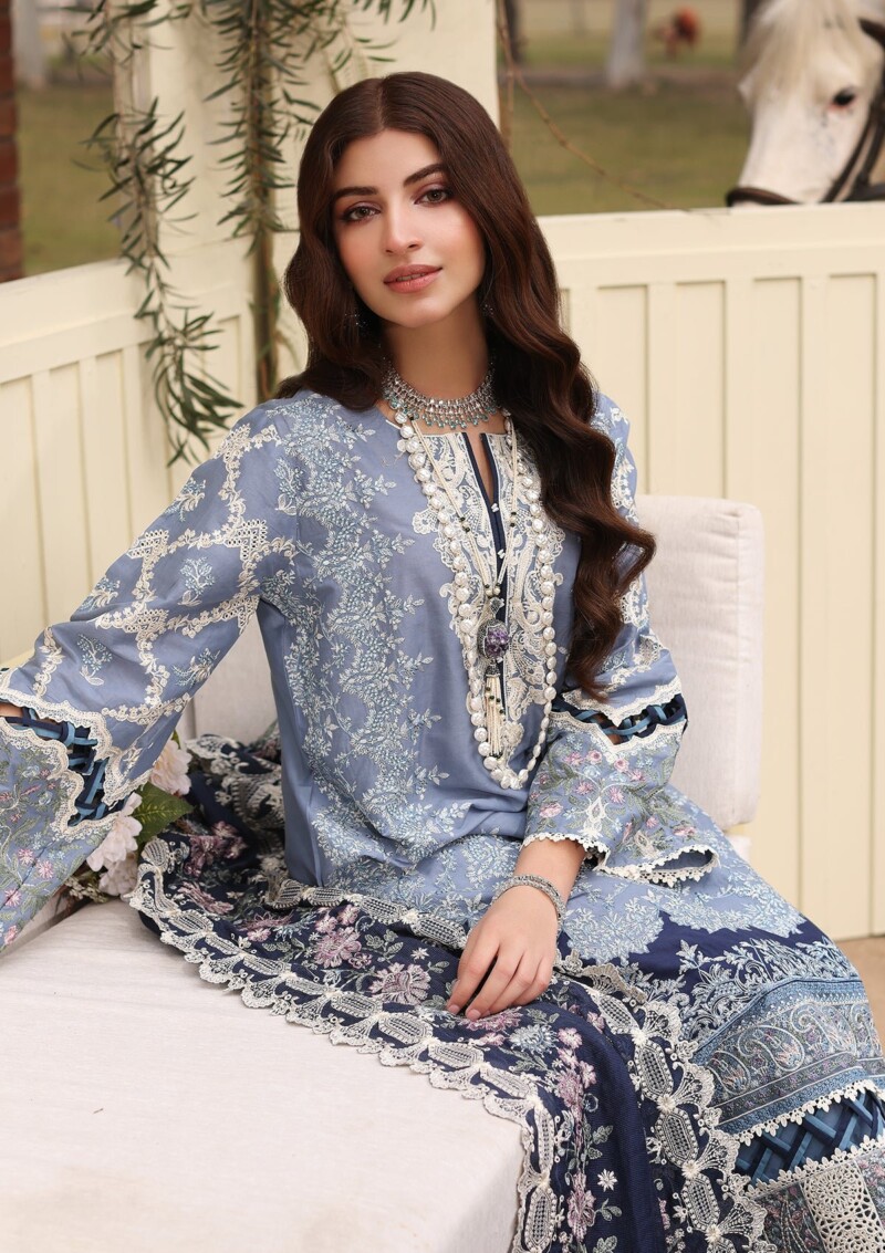 Kahf Festive Kfl24 04 Kinza Lawn Collection 24