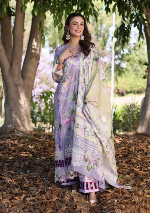 Elaf Eck 03A Lilac La Amour Print Chikankari 2024