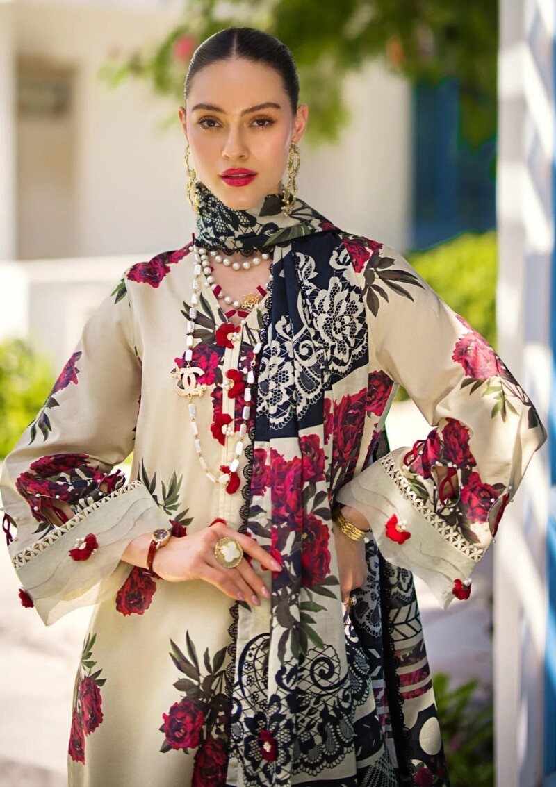 Elaf Printed Lawn-03A Swan