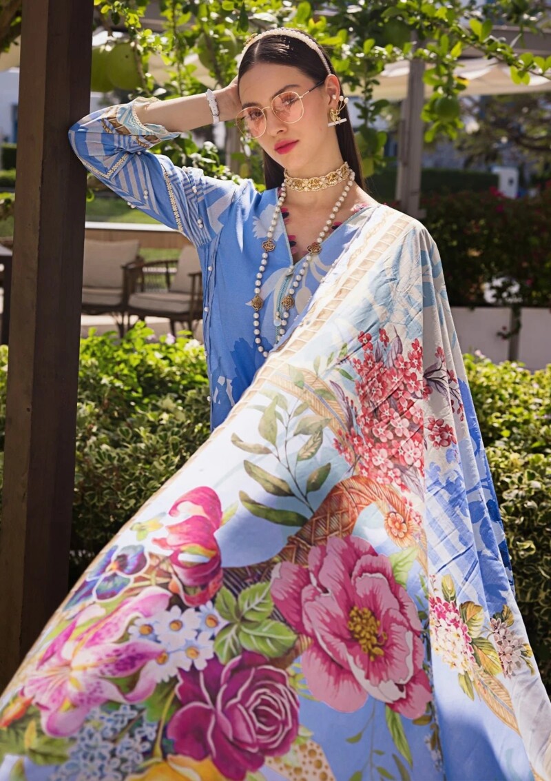 Elaf Printed Lawn-01B Daris