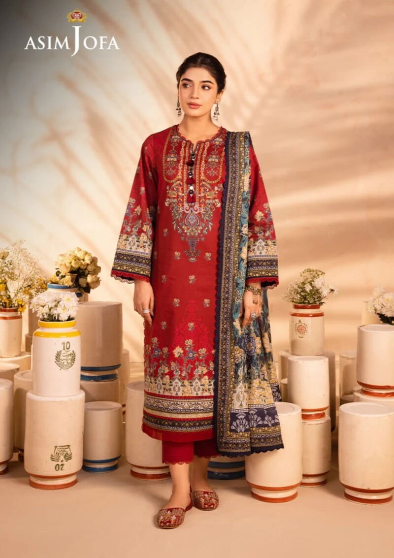 Asim Jofa Ajp24 02 Prints Premium Lawn Collection