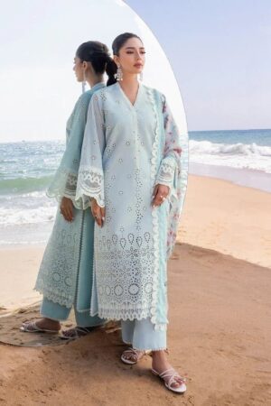 Zainab Chottani D-02b Nora Embroidered Chikankari Lawn 3pc Suit Collection 2024